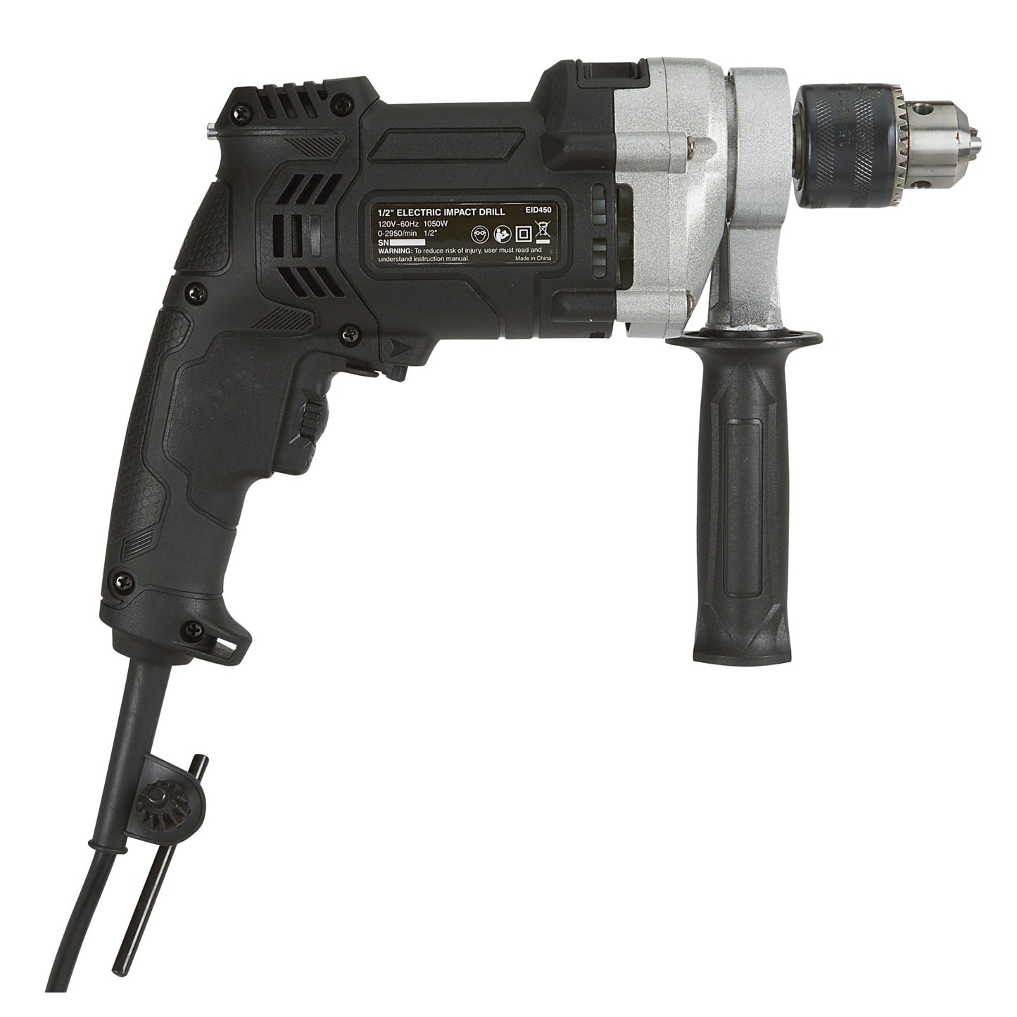 Electric Impact Drill with Variable Speed and Hammer Function